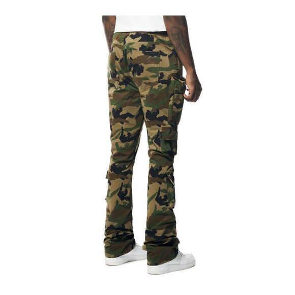 Smoke Rise Cargo Pants Utility Pocket Nylon Mens Green WP23586